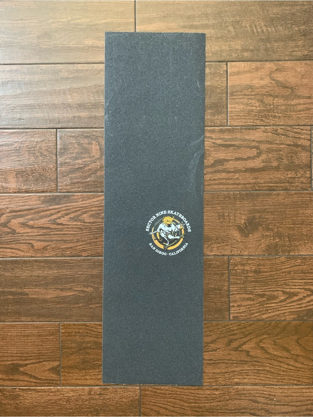 Black Jessup Grip Tape Sheet with sector nine logo